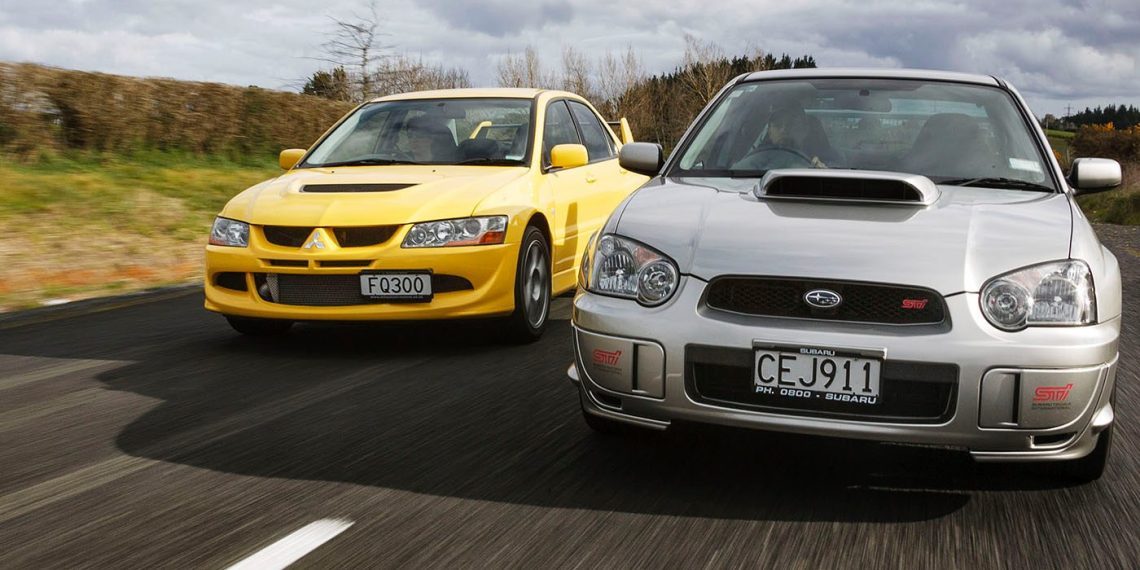 2004 Mitsubishi Lancer Evolution FQ300 vs Subaru Impreza WRX STi ...