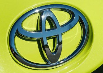 A Toyota badge