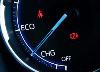 Toyota RAV4 Hybrid economy gauge