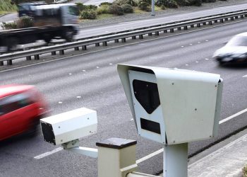 Speed camera by road