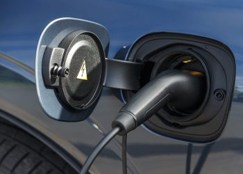 Volvo XC60 PHEV electric charging plug