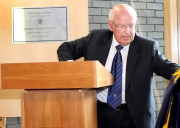 Graeme Marsh speaking at university