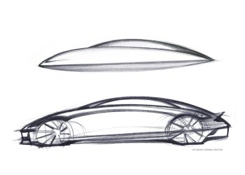 Hyundai IONIQ 6 concept sketches