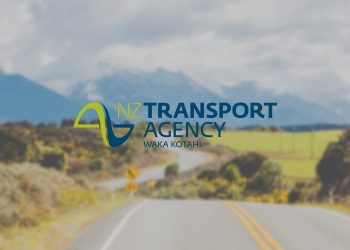 NZTA logo over winding road