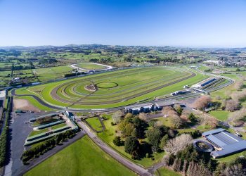 Pukekohe Park Raceway aerial shot of track