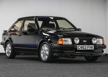 Princess Diana's Ford Escort RS Turbo Series 1 front three quarter view