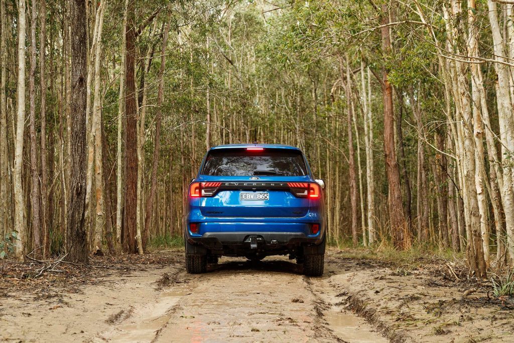 2022 Ford Everest parked in bush