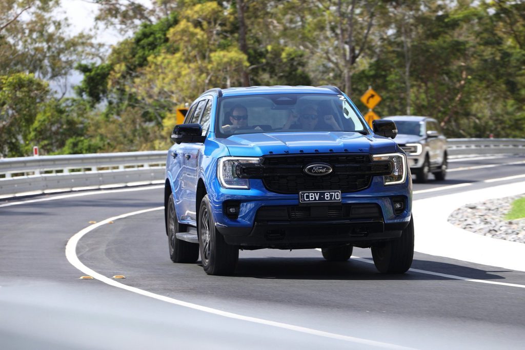 Ford Everest road action
