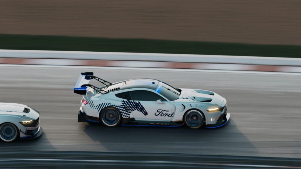Ford Mustang GT3 on track