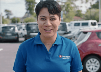 Tina from Turners used car advertisement