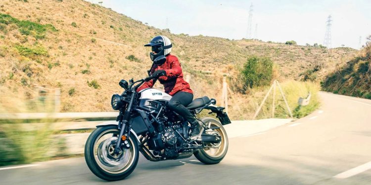 Yamaha XS700 riding through hills
