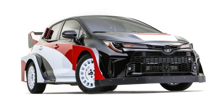 Toyota GR Corolla Rally Concept front three quarter view