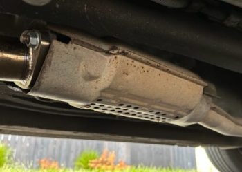 Catalytic converter under car