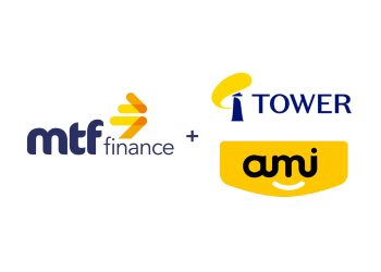 MTF Finance, Tower Insurance and AMI Insurance logos