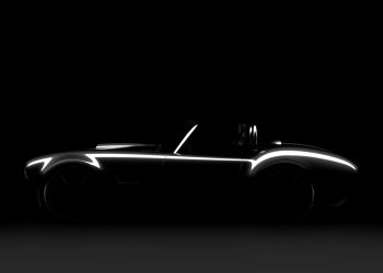 AC Cobra GT roadster silhouette side view