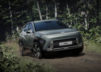 New Hyundai Kona front three-quarter view