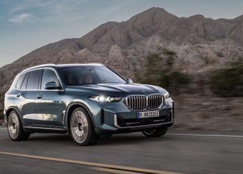 2024 BMW X5 driving in mountains