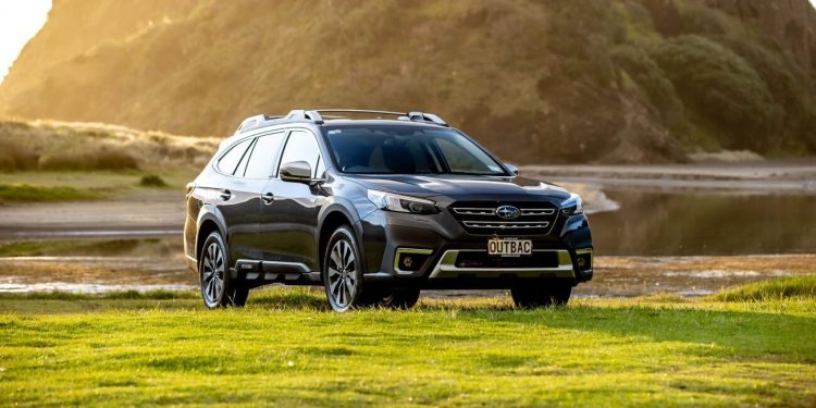 Subaru Outback XT Turbo parked on grass