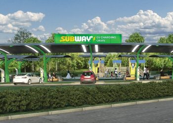 Subway EV charging station