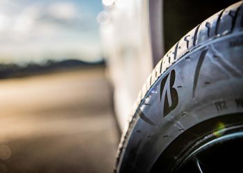 Bridgestone tyre close up view