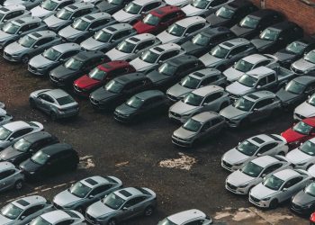 Rows of Mazdas