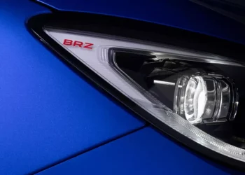 Sharper Subaru BRZ headlight close up