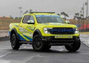 Ford Ranger Raptor Supercars Safety Car front three quarter view