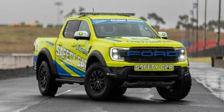 Ford Ranger Raptor Supercars Safety Car front three quarter view