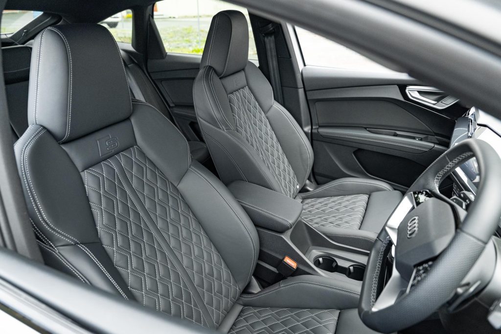 Audi Q4 Sportback 50 e-tron quattro S line front seats