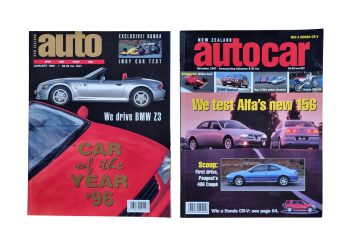 NZ Autocar 1996 and 1997 issue covers