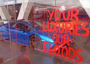 Climate activist vandalism on Auckland luxury car dealership