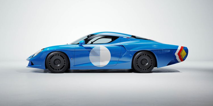 Alpine AGTZ Twin Tail side profile with homage livery