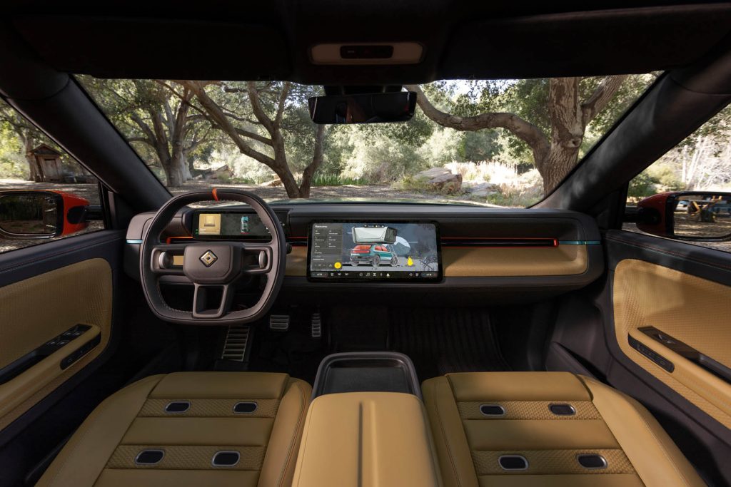 Rivian R3X interior view