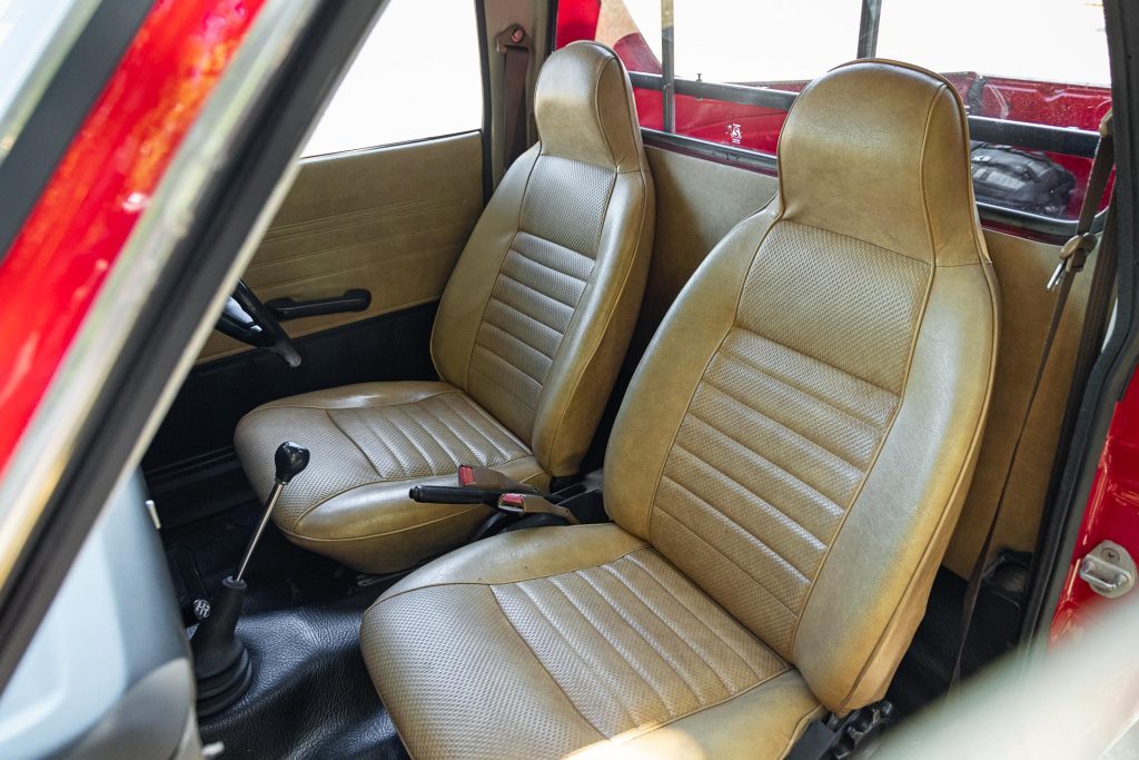 Subaru Brumby interior seat detail