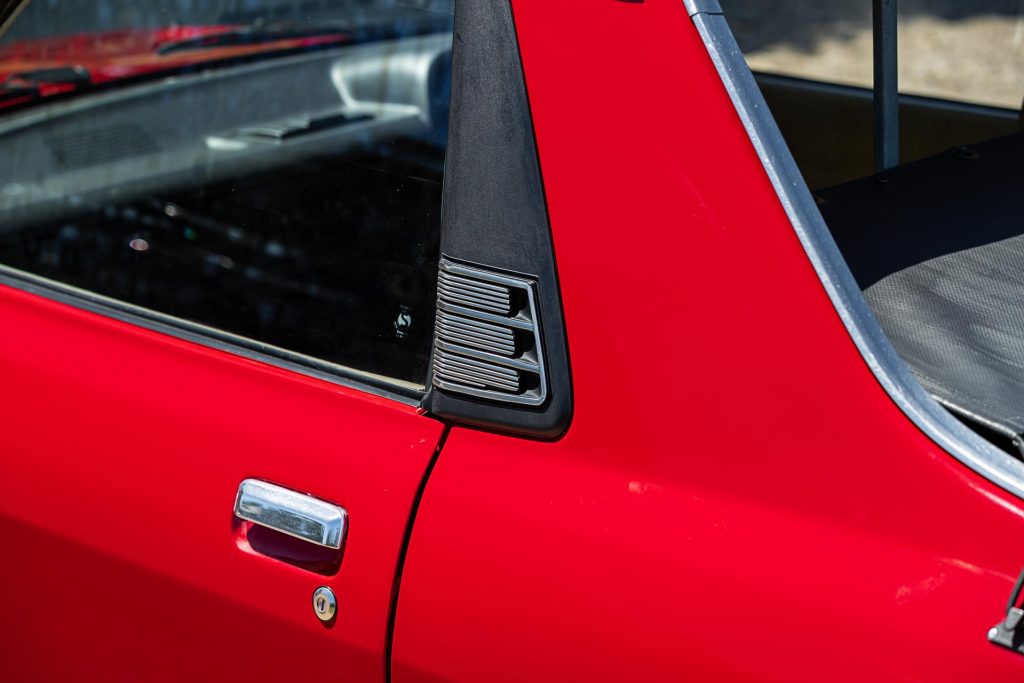 B pillar vent design on the Subaru Brumby