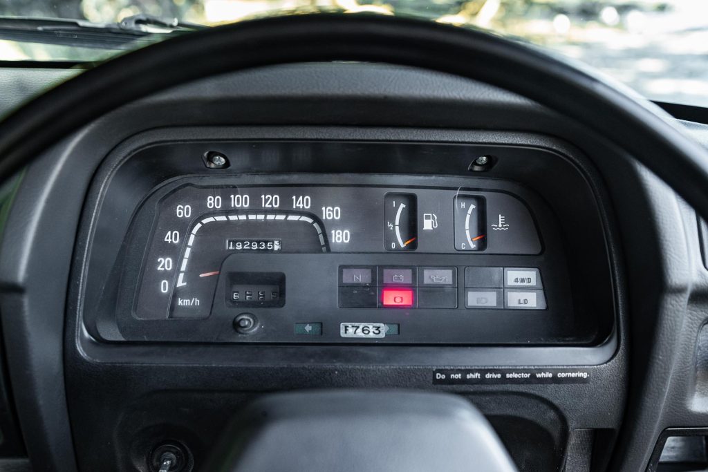 Tachometer setup on the Subaru Brumby 1981