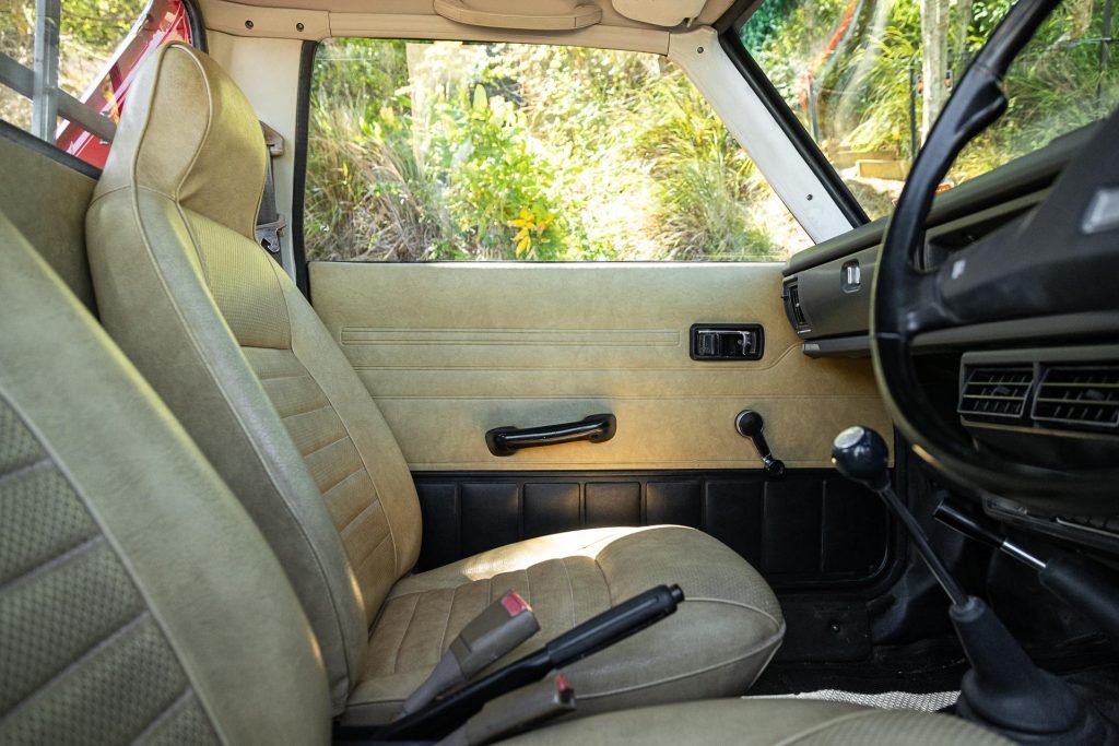 Interior of the Subaru MVP pickup