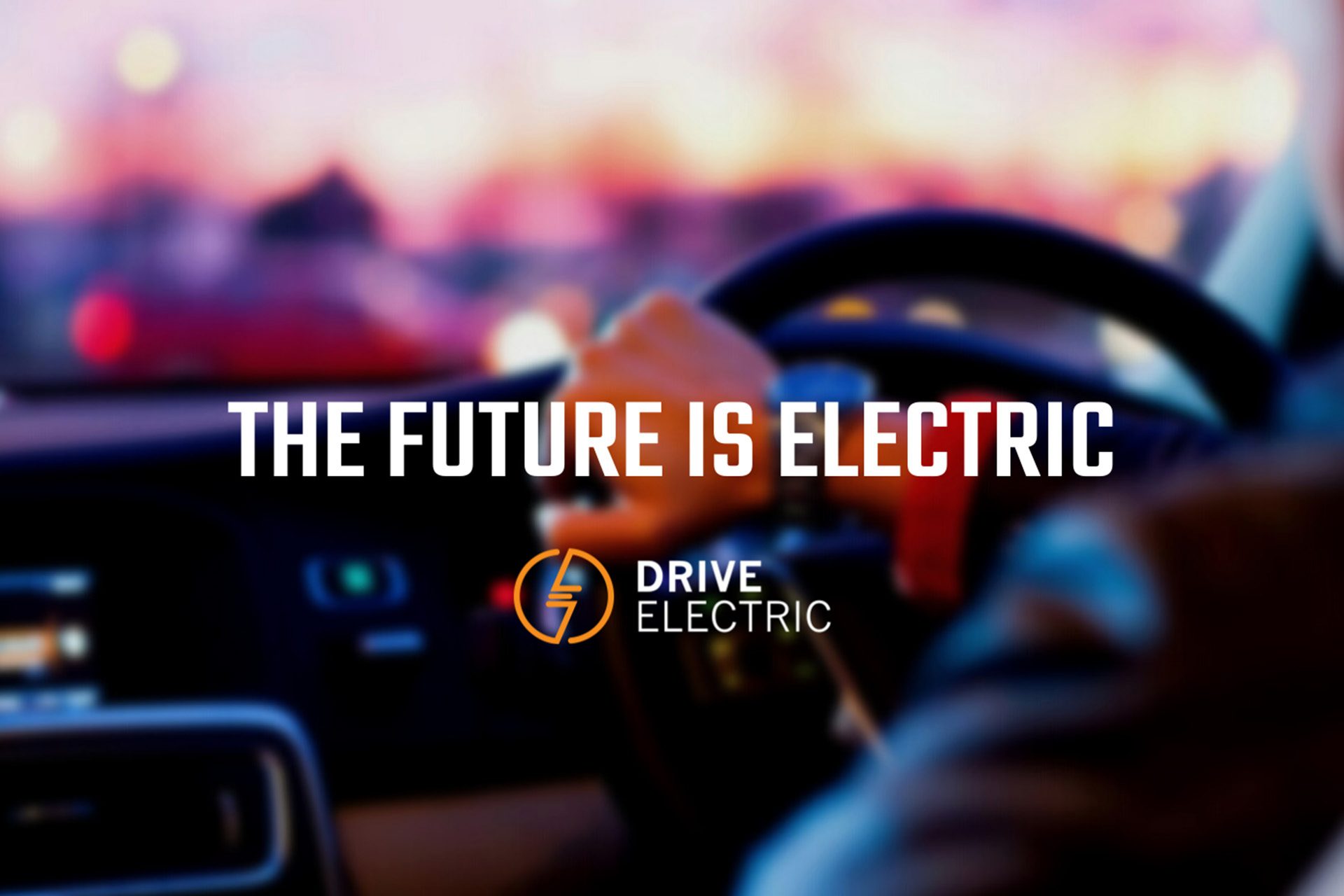 Drive electric slogan. 