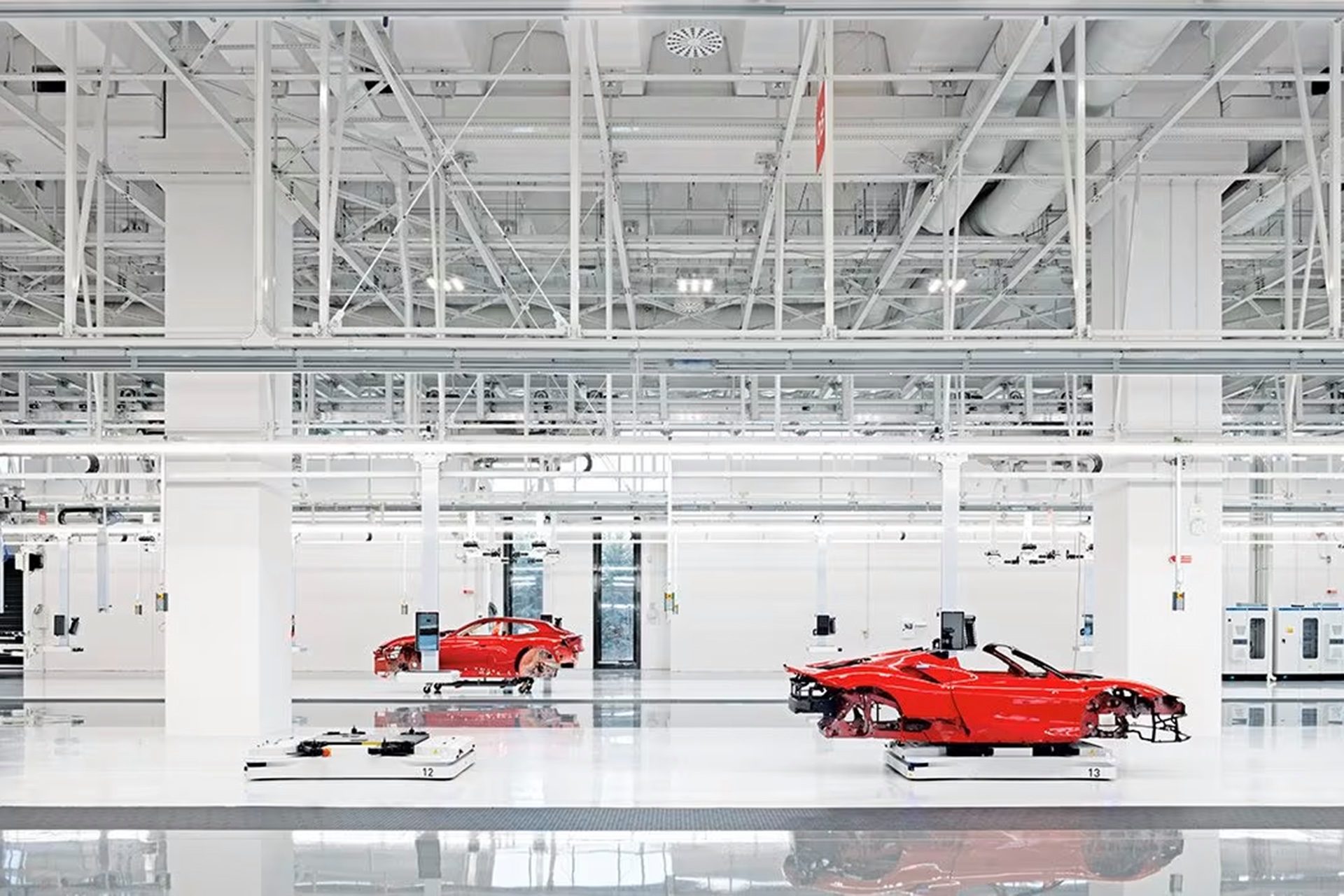 Ferrari's new e-building is opening any day now.