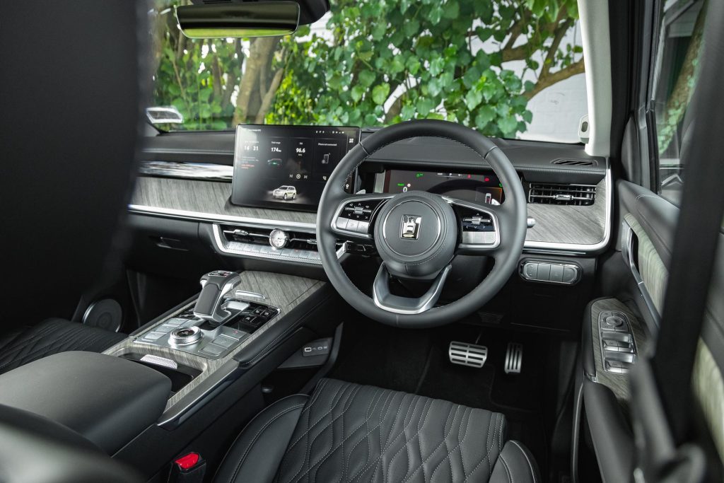 Wide interior view in the 2024 GWM Tank 500 Ultra