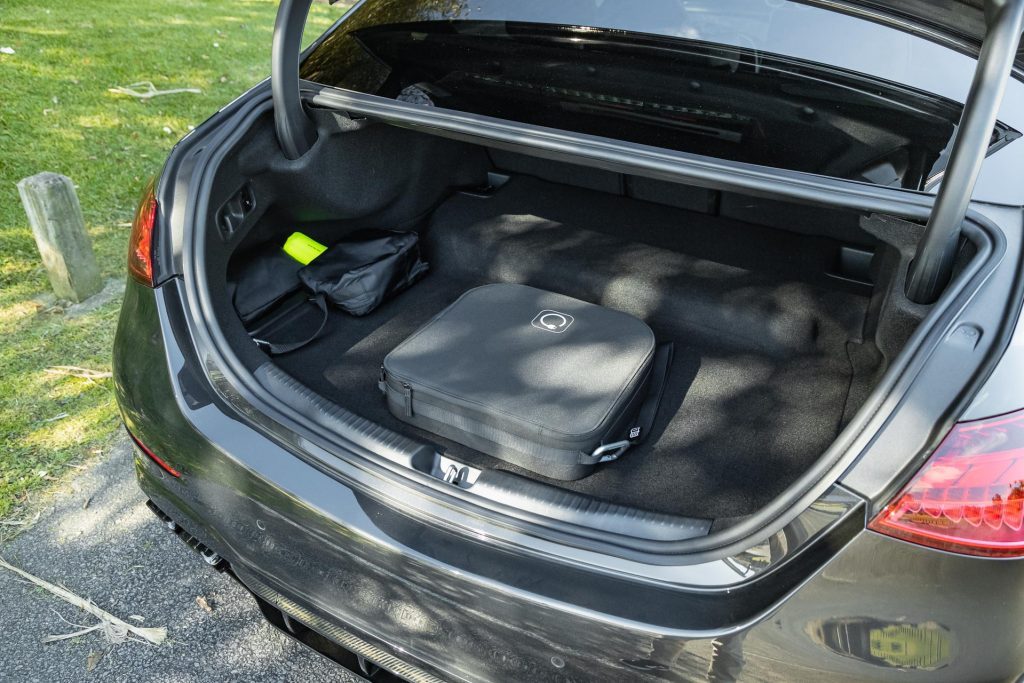 Boot space in the 2024 Mercedes-AMG C 63 S