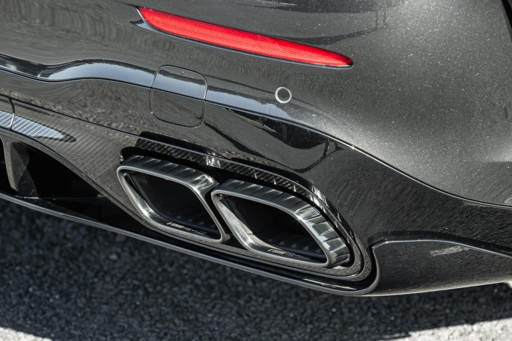 2024 Mercedes-AMG C 63 S exhaust detail