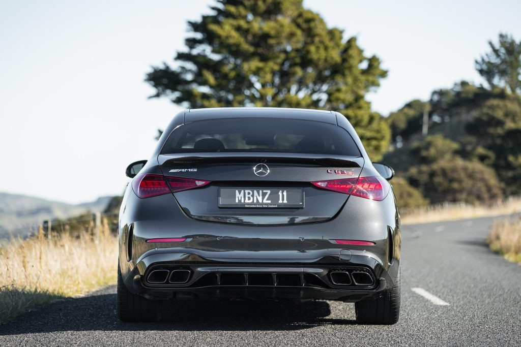 2024 Mercedes-AMG C 63 S rear profile