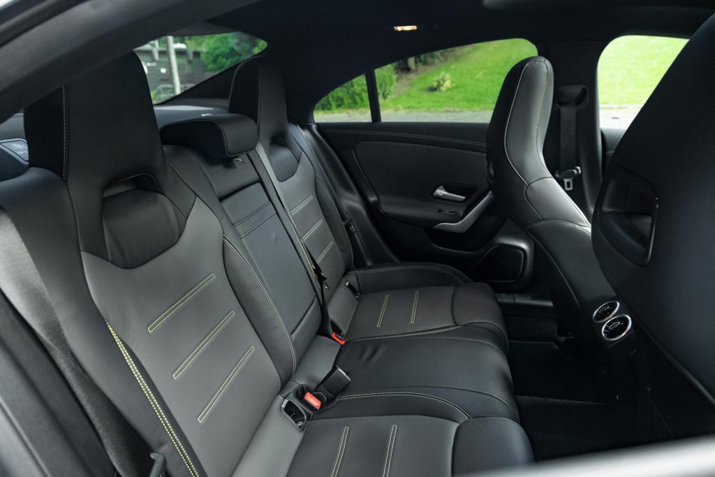 Mercedes-AMG CLA 45 S rear seat space