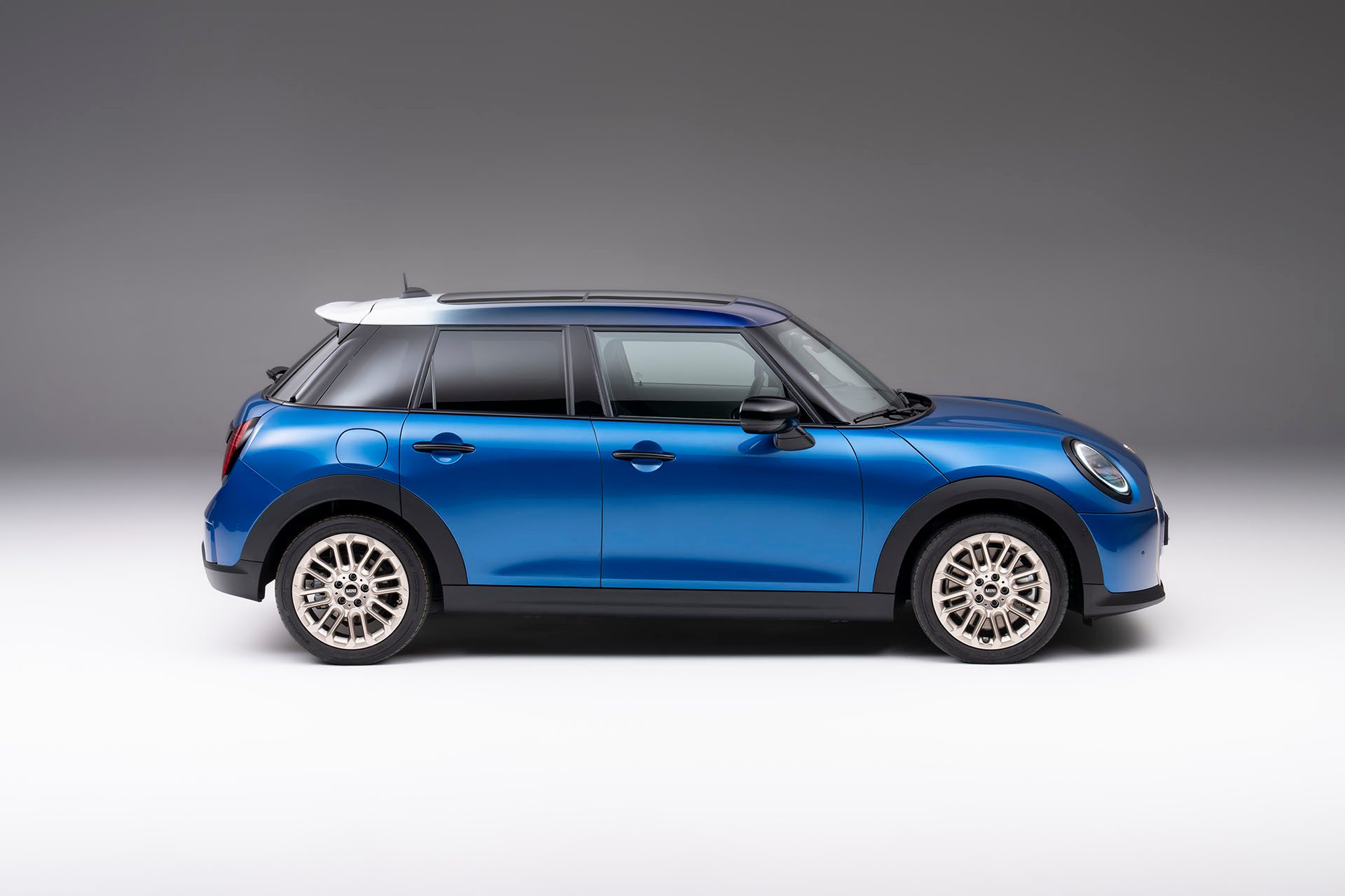 About 30mm longer than the previous generation Mini 5-Door.