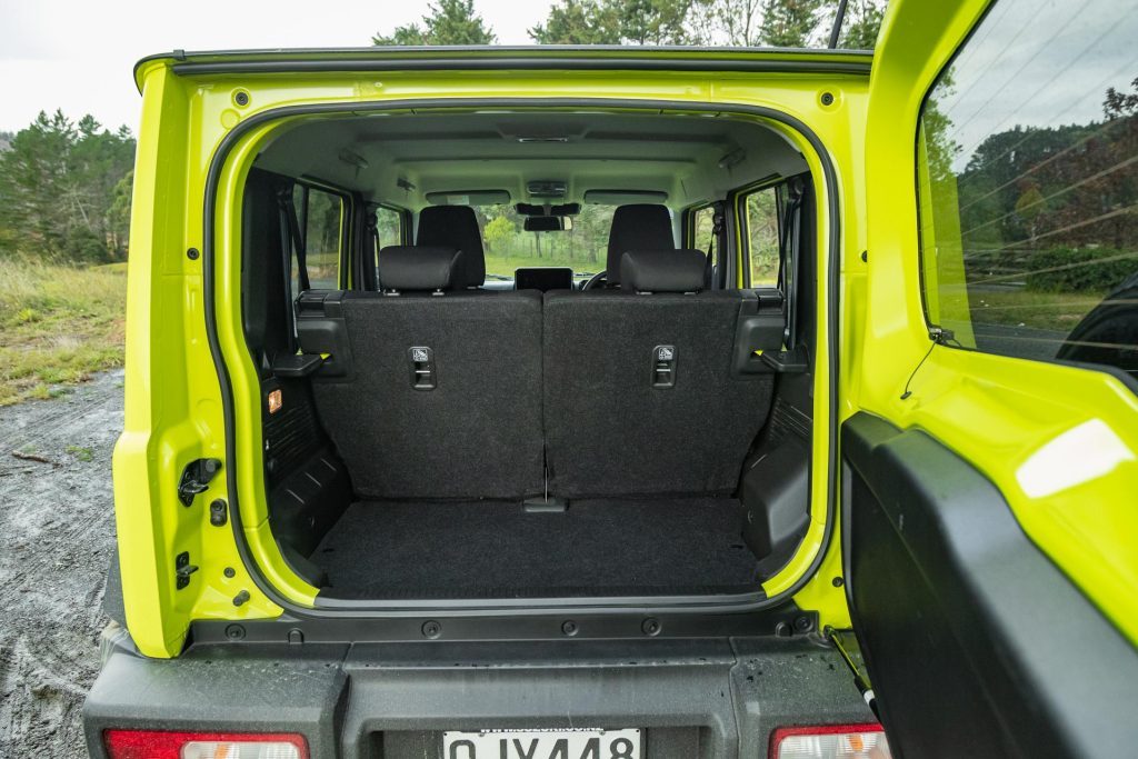 Suzuki Jimny 5-door boot space