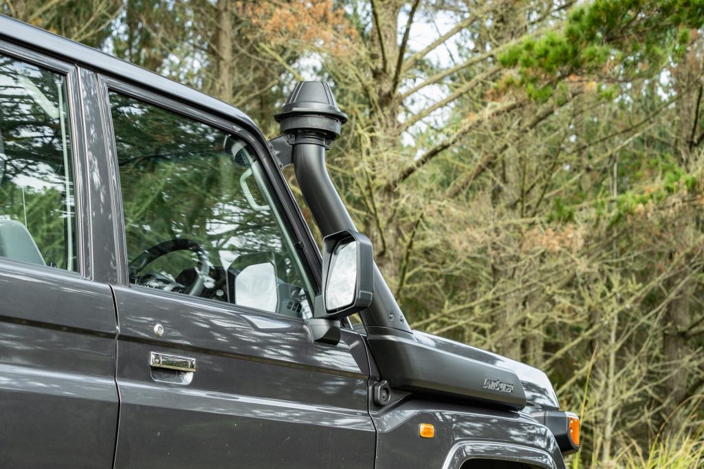 Snorkel on the Toyota Land Cruiser 70 LT Double Cab