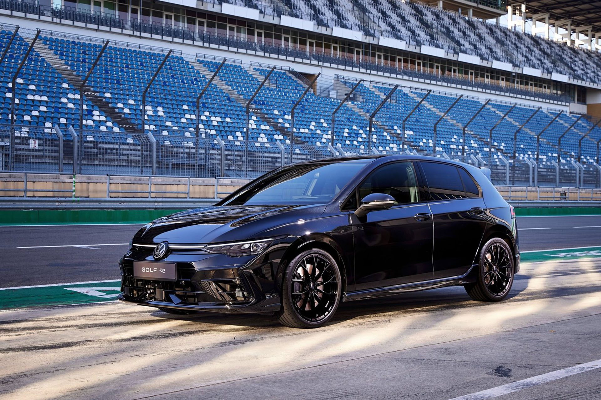 Golf R Black Edition in, er, Black.