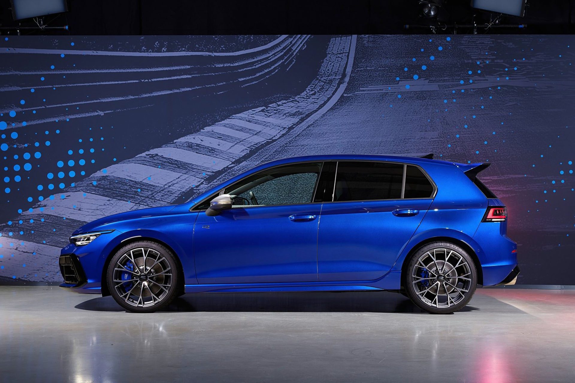 Golf R in profile.