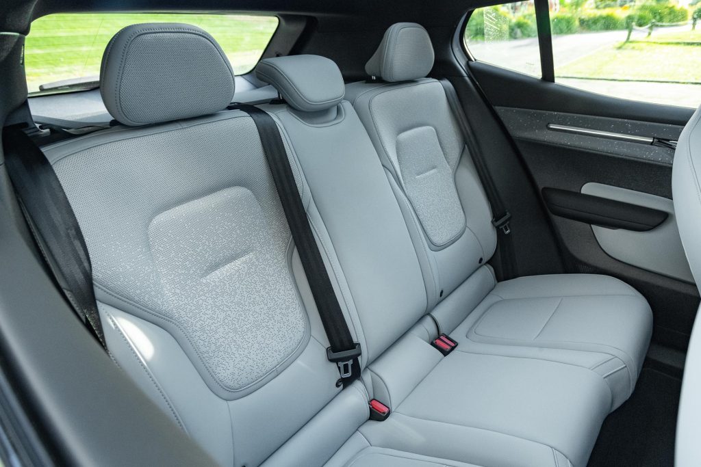 Rear seat space in the Volvo EX30 Twin-Motor Performance